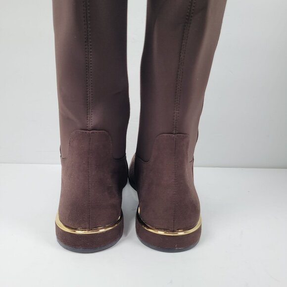 Calvin Klein Presley Women's Over Knee High Brown Boot US Size 9.5 - Picture 6 of 11